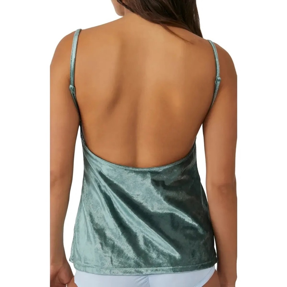 NWT Free People Intimately All Night Velvet Tunic in Evergreen, XS - Picture 3 of 11
